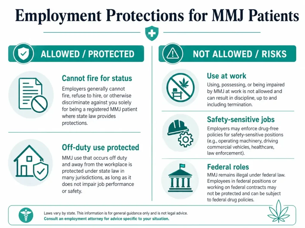 employment protection MMJ Pennsylvania infographic