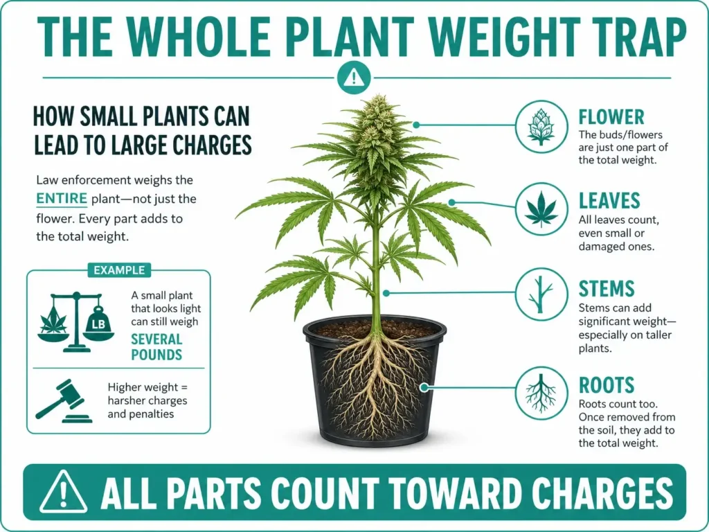 whole plant weight marijuana law infographic