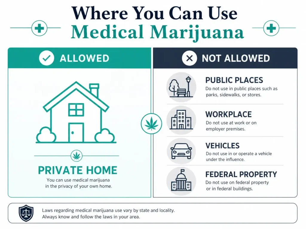 where can you use medical marijuana Pennsylvania infographic