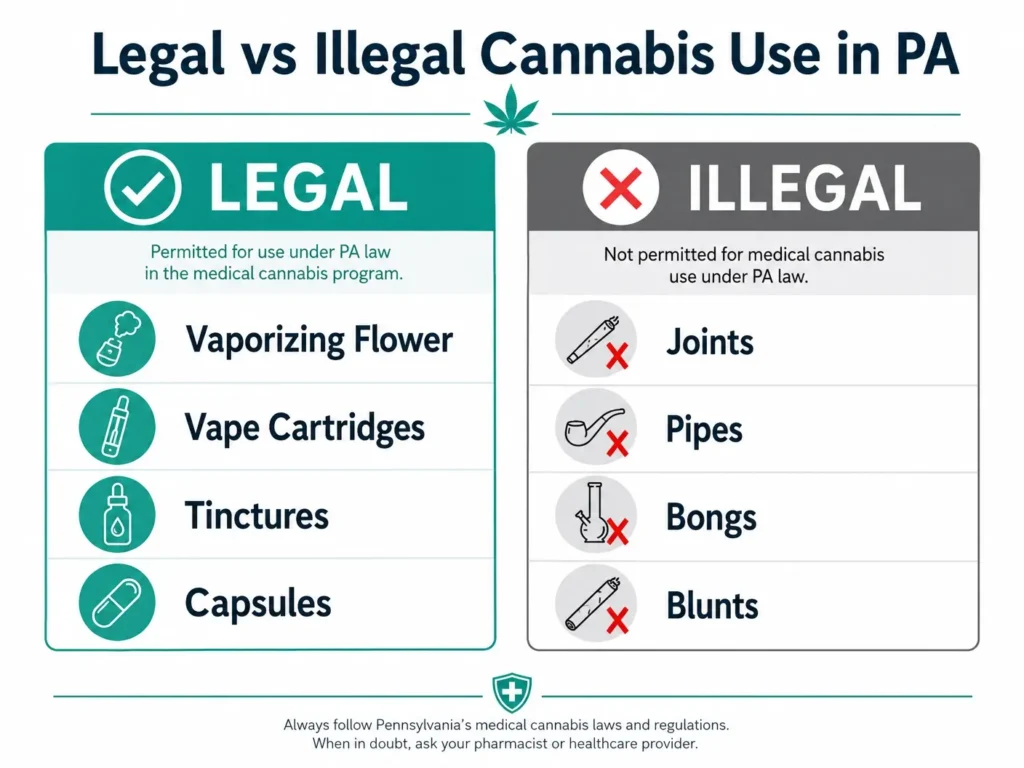 penalties smoking marijuana Pennsylvania infographic