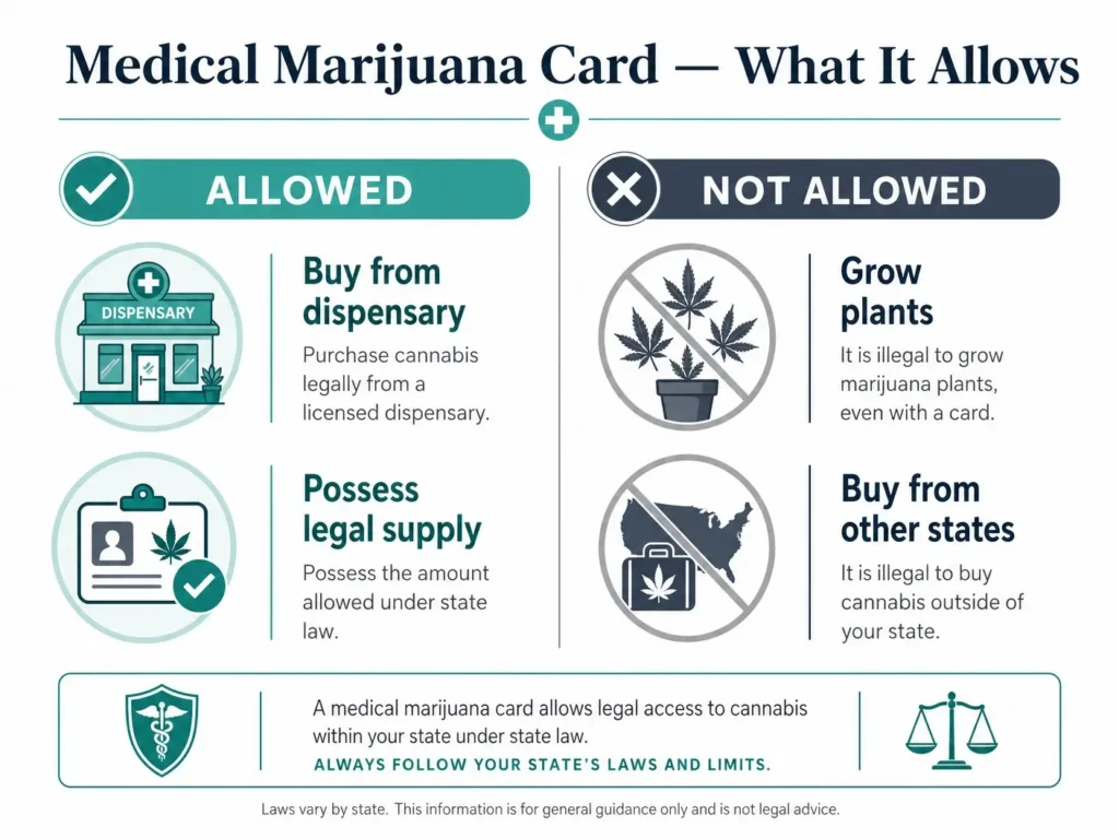 medical marijuana card limits Pennsylvania infographic