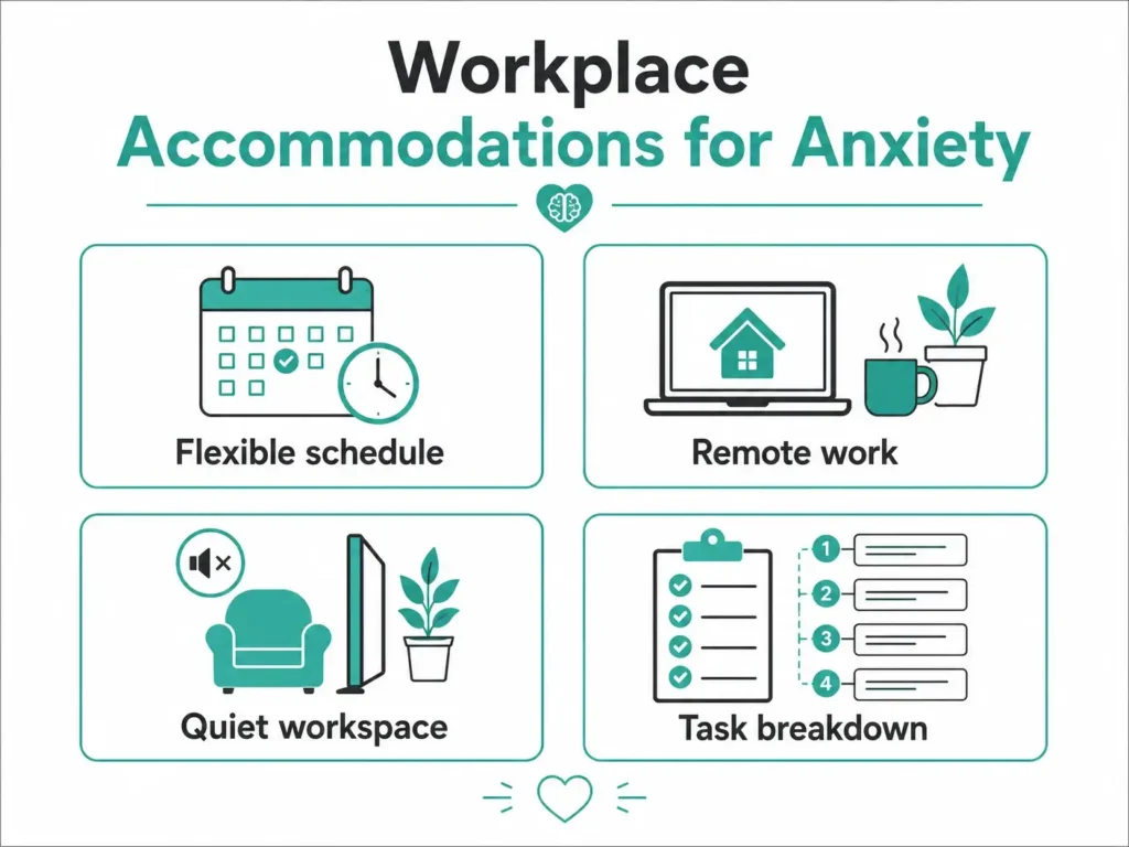 workplace accommodations anxiety ADA infographic