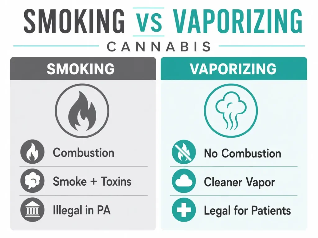 legal vs illegal cannabis methods Pennsylvania infographic