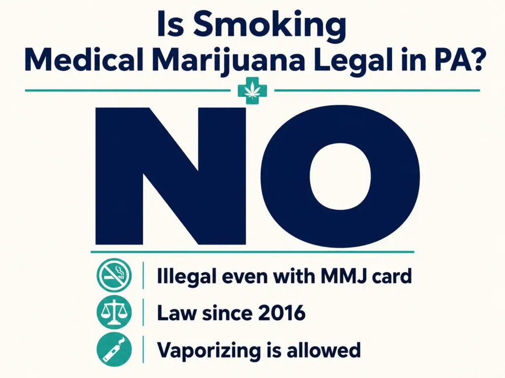 smoking vs vaporizing cannabis infographic PA law