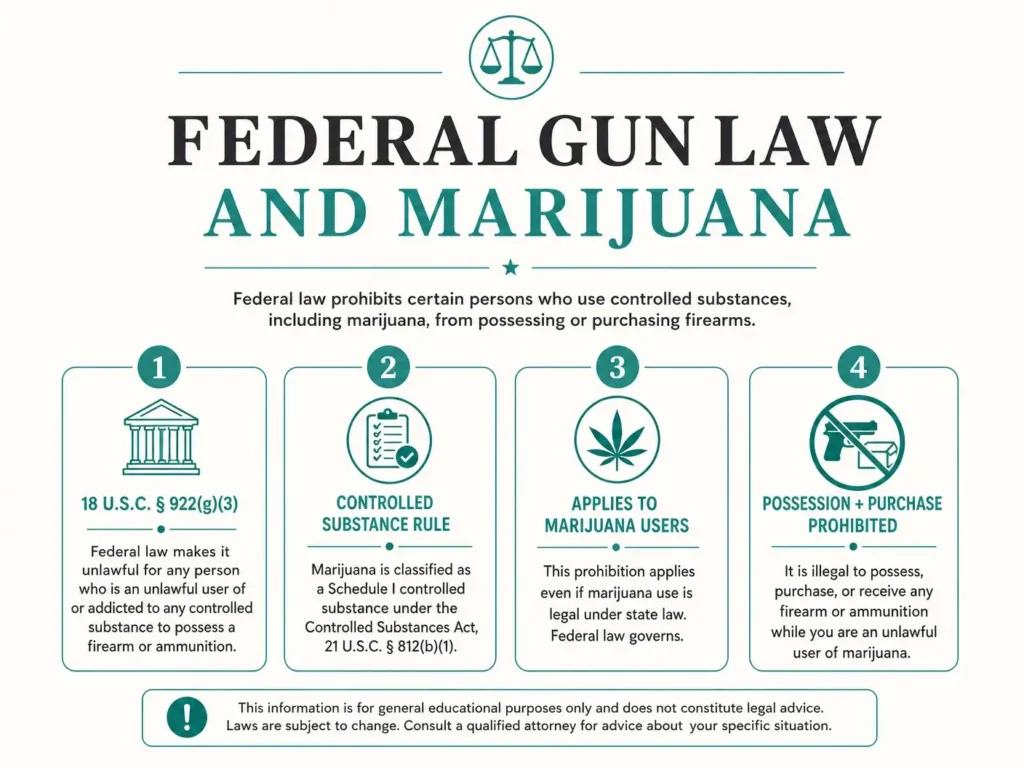 18 usc 922g3 marijuana firearm law infographic
