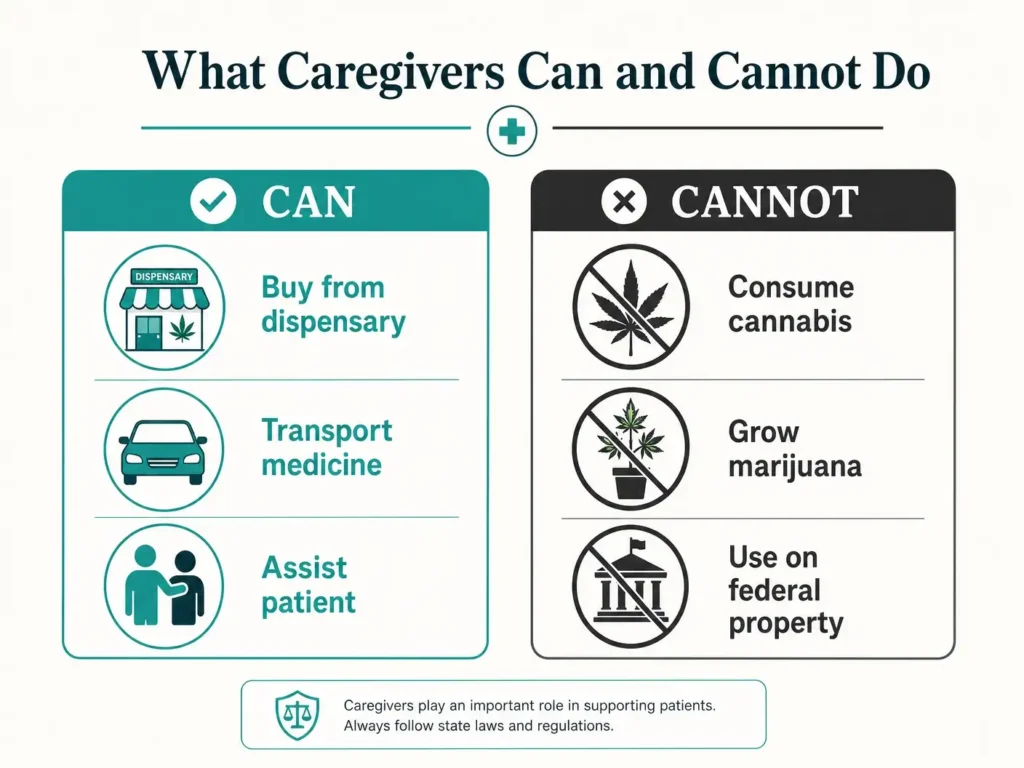 caregiver rules what can and cannot do pennsylvania infographic