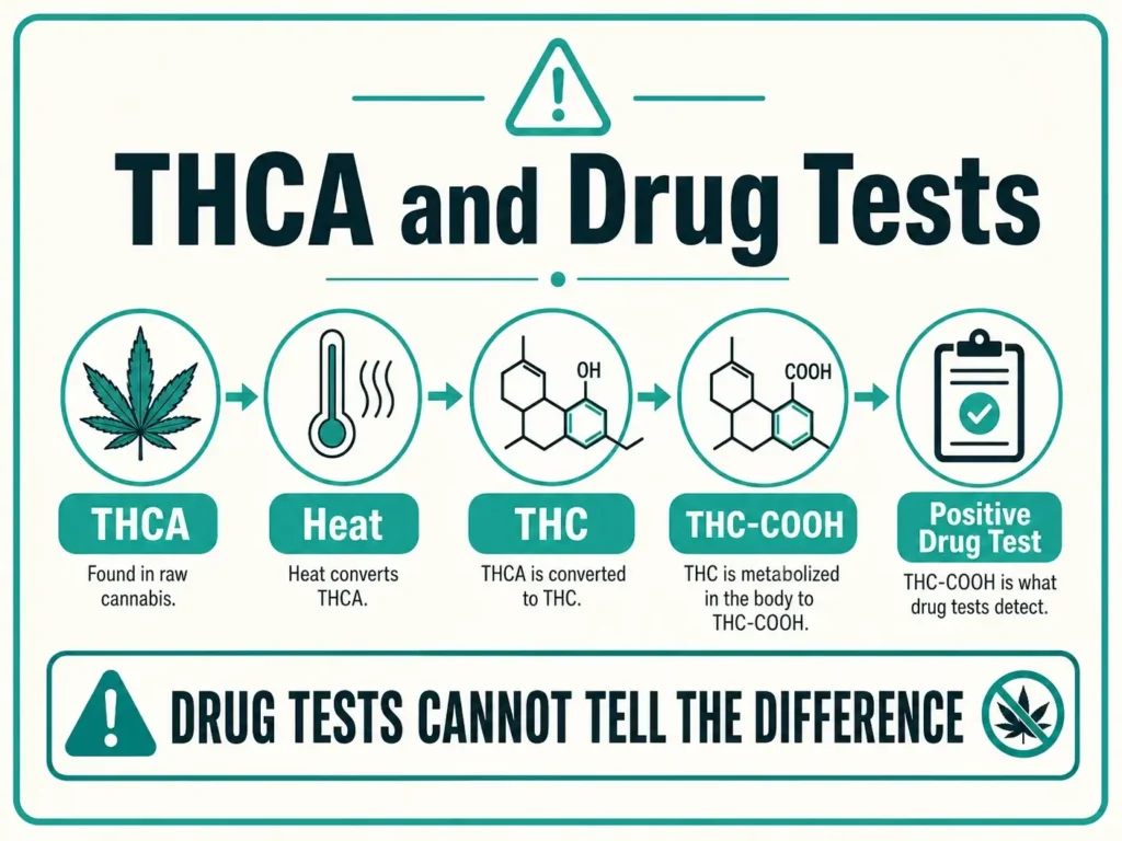 thca drug test risk infographic