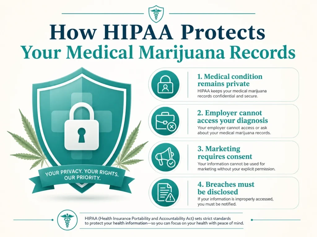 how hipaa protects pennsylvania medical marijuana records infographic