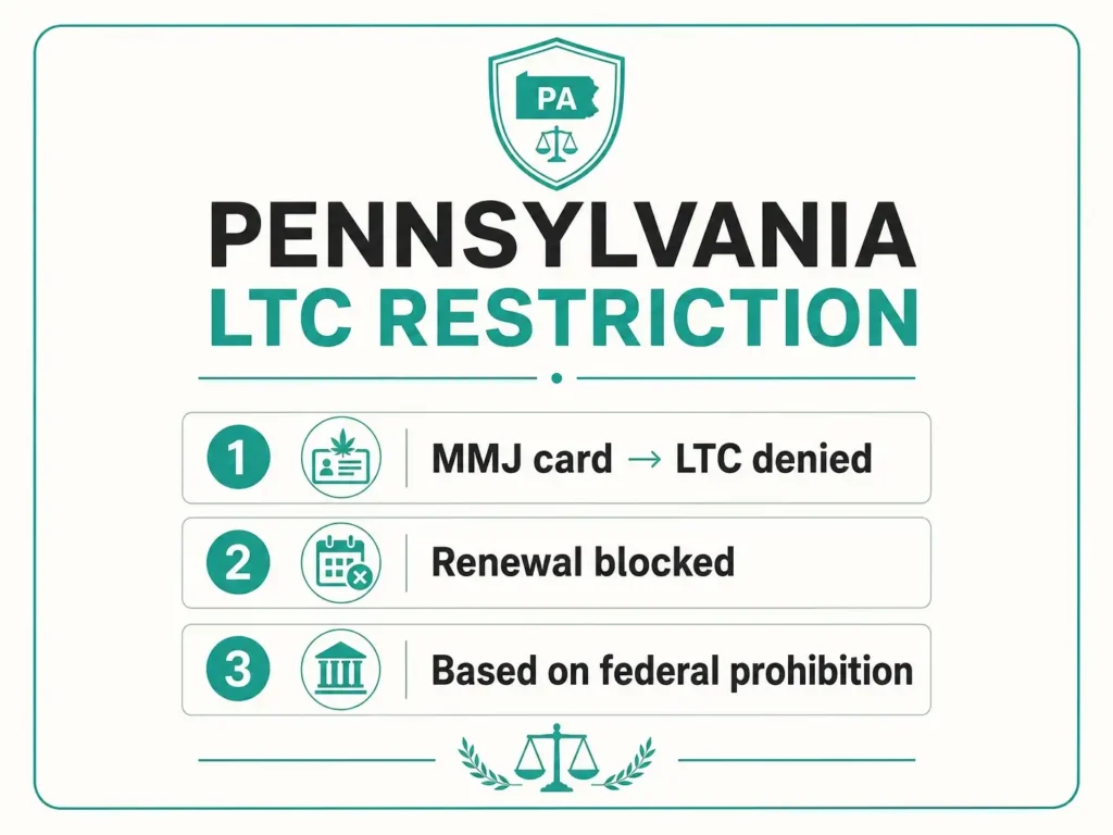 pennsylvania ltc restriction medical marijuana infographic