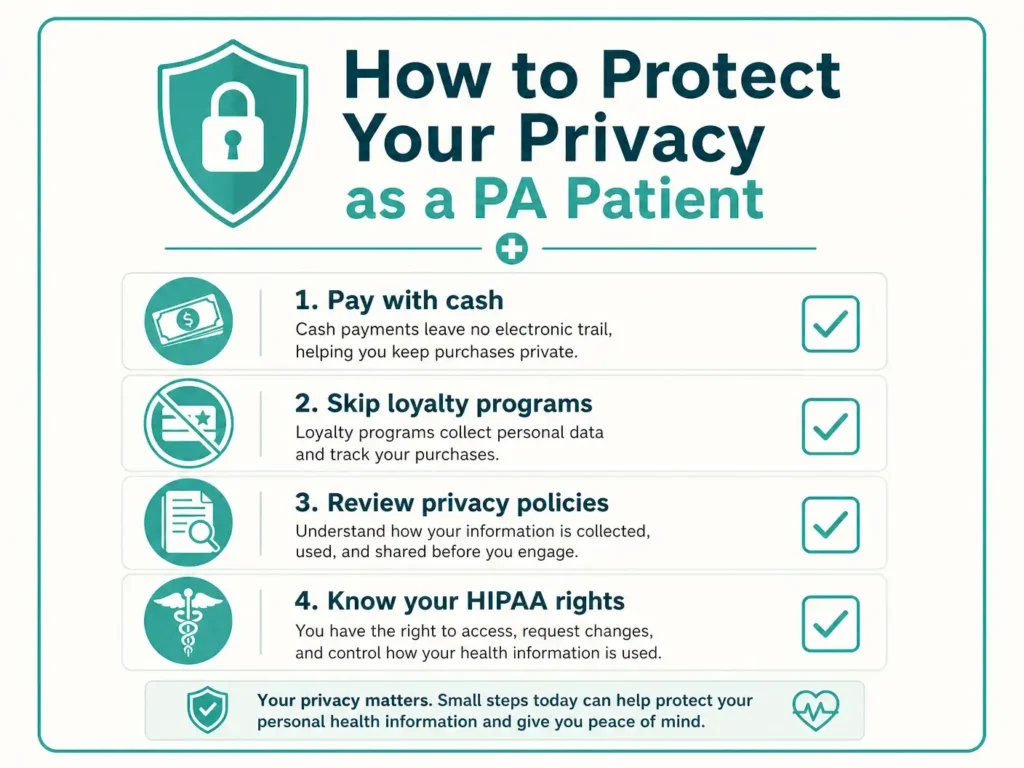 how to protect your privacy as a pennsylvania medical marijuana patient infographic