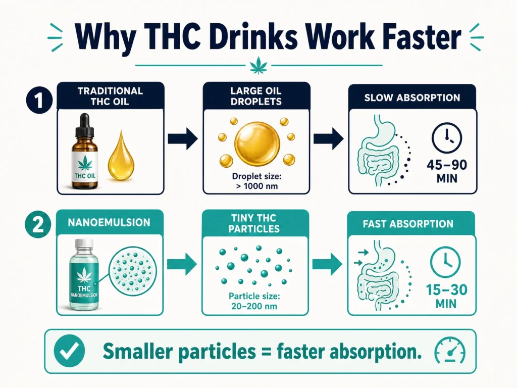 nanoemulsion THC technology infographic