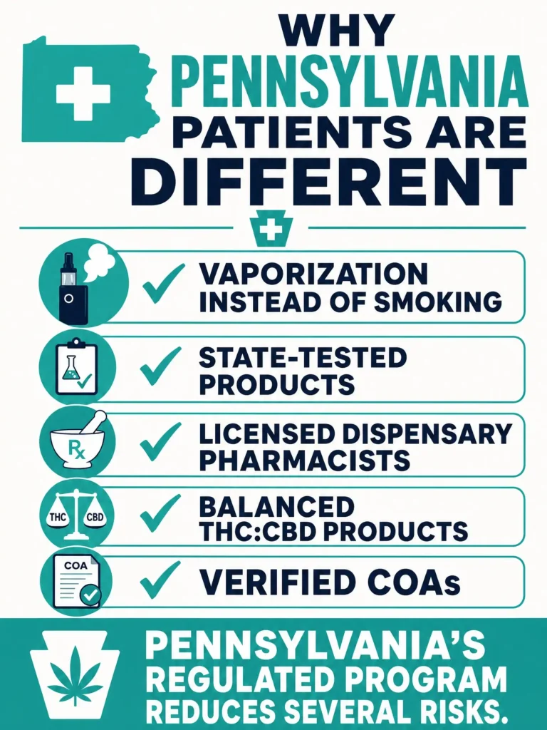 Pennsylvania medical marijuana patient safety infographic