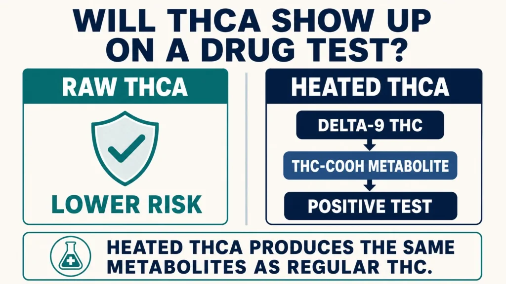 does THCA show up on a drug test infographic