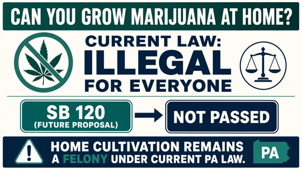 Pennsylvania home cultivation laws infographic