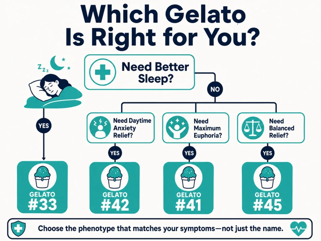 how to choose the right Gelato phenotype infographic