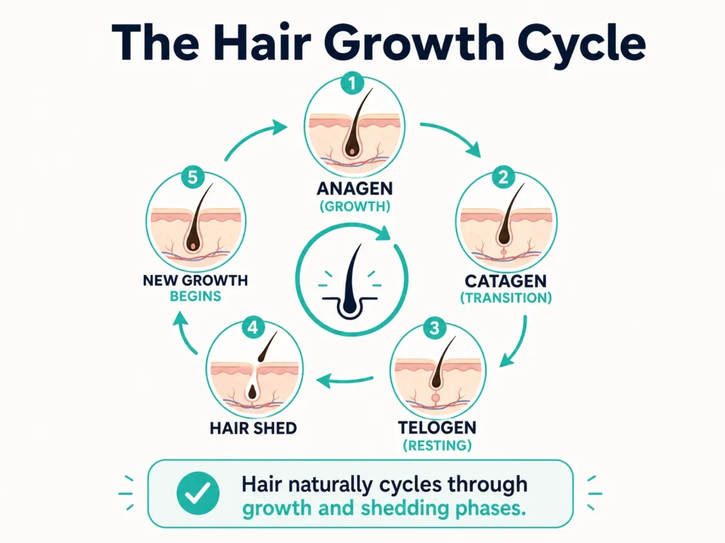 hair growth cycle infographic