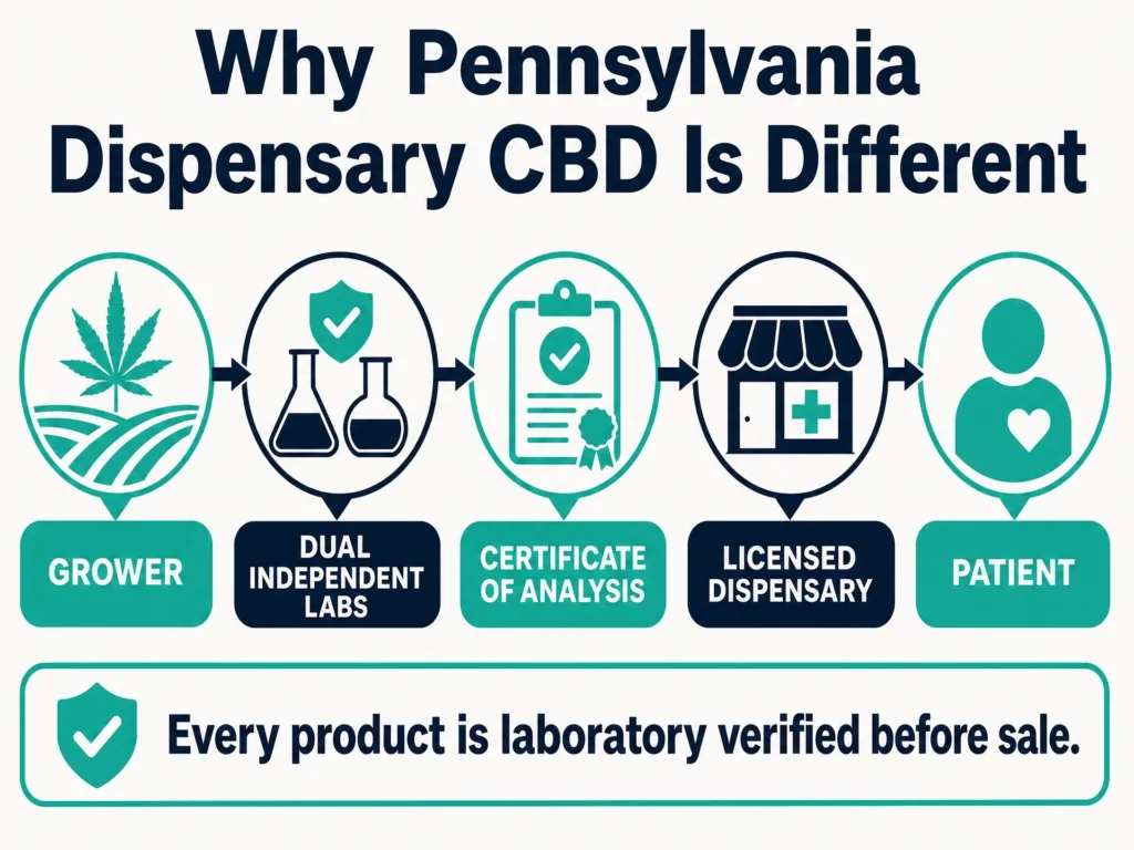 why Pennsylvania dispensary CBD is different infographic