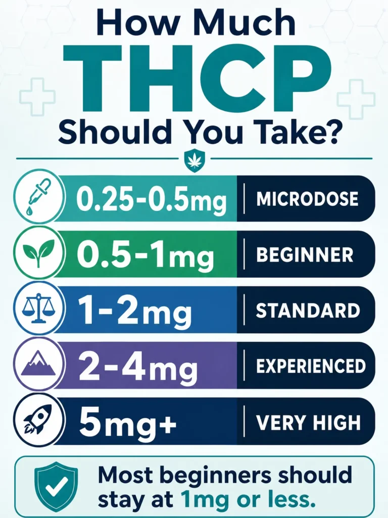 THCP dosing guide infographic