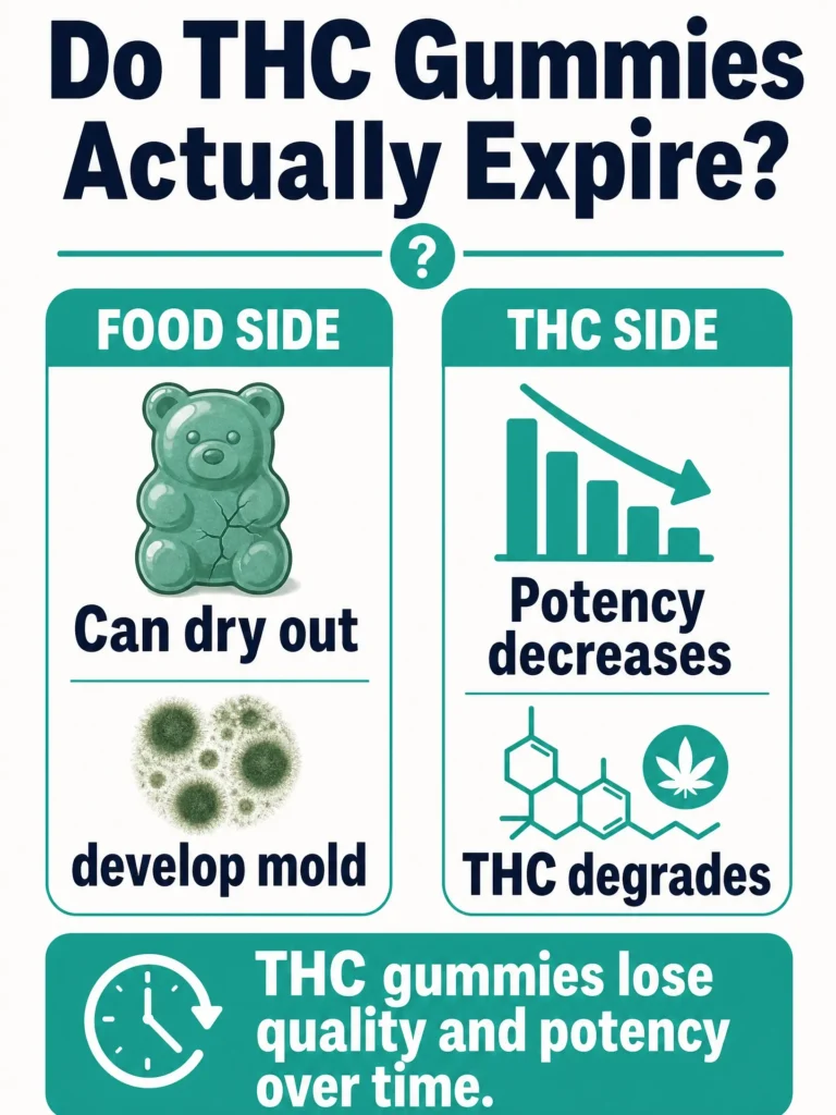 do THC gummies actually expire infographic