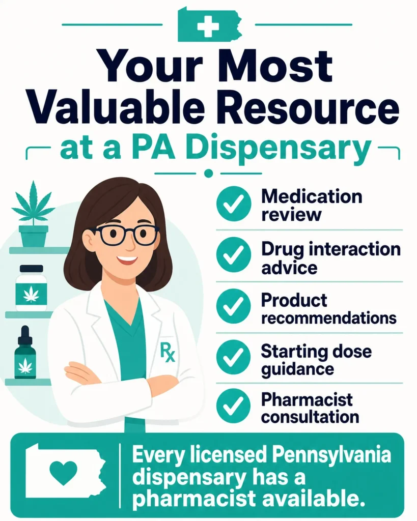 Pennsylvania dispensary pharmacist consultation infographic