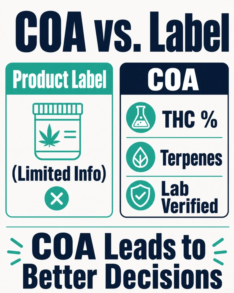 why the Wedding Cake certificate of analysis matters infographic