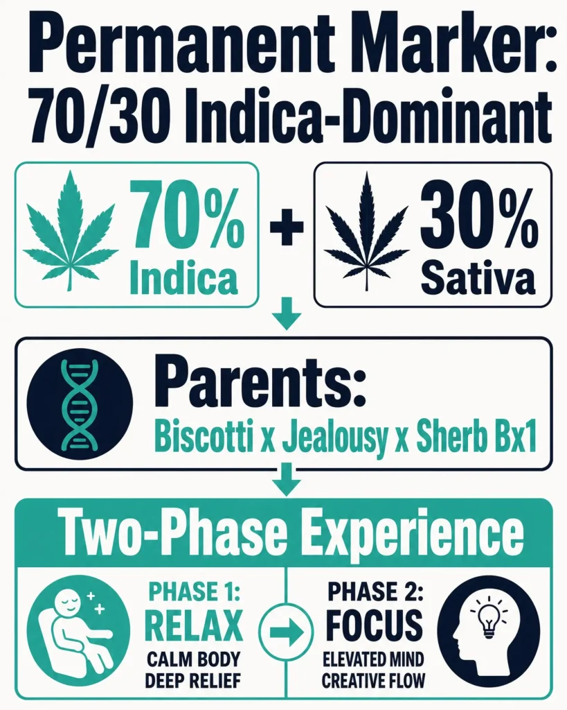 Permanent Marker 70 30 hybrid genetics infographic