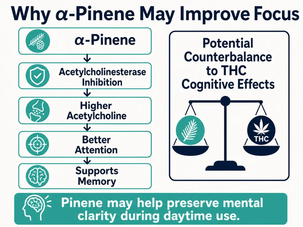 alpha pinene cognitive clarity infographic