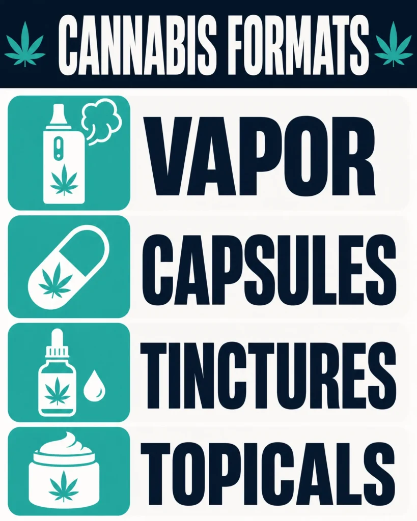 Pennsylvania medical marijuana product formats infographic