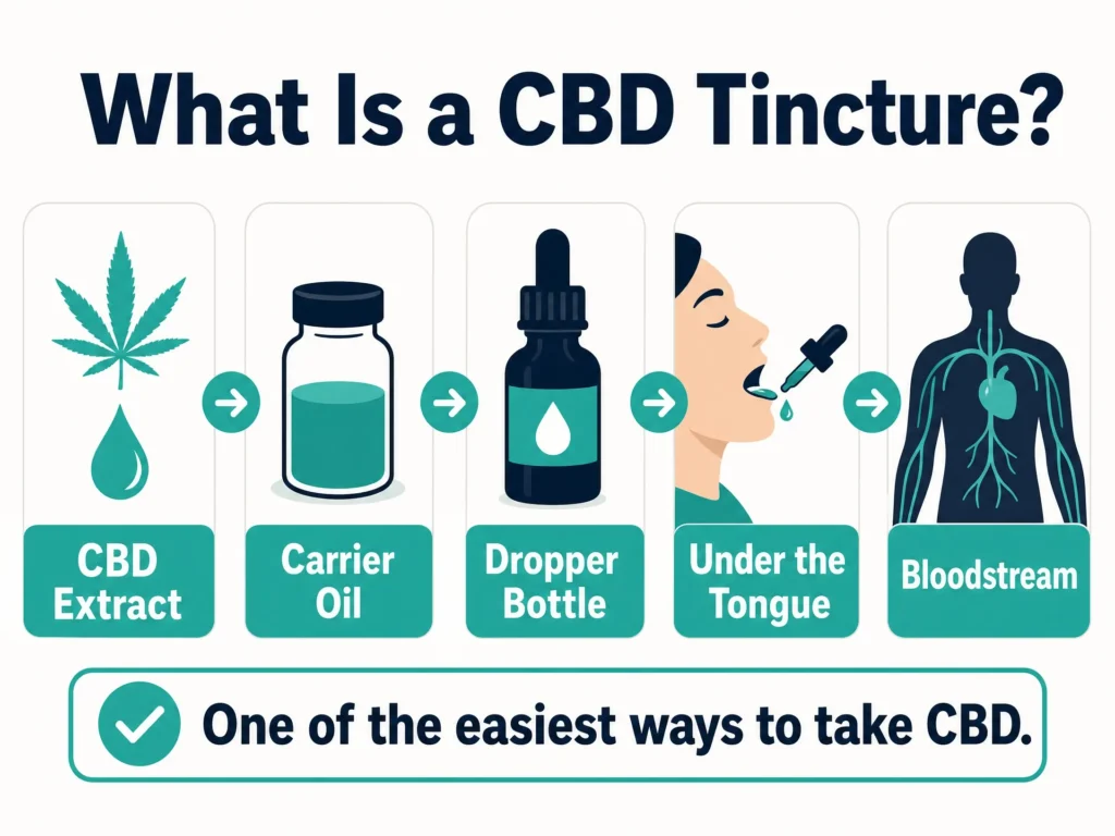 what is a CBD tincture infographic