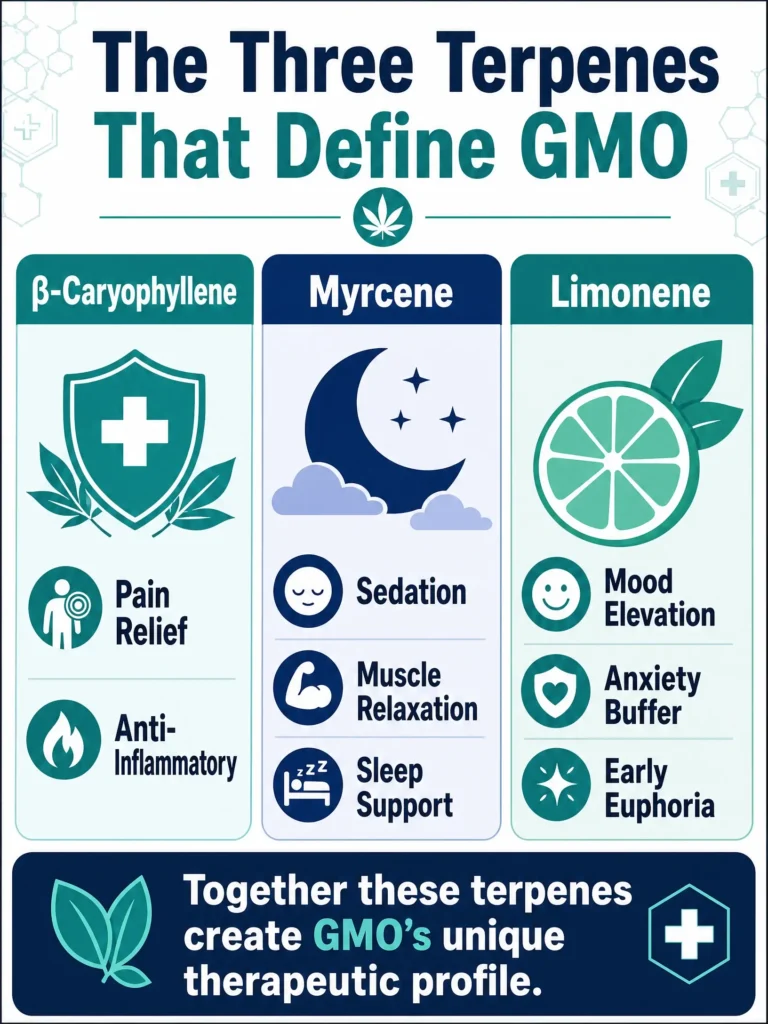 GMO terpene profile infographic