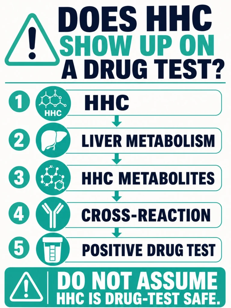 does HHC show up on a drug test infographic