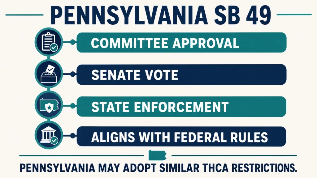 Pennsylvania SB 49 THCA legislation infographic