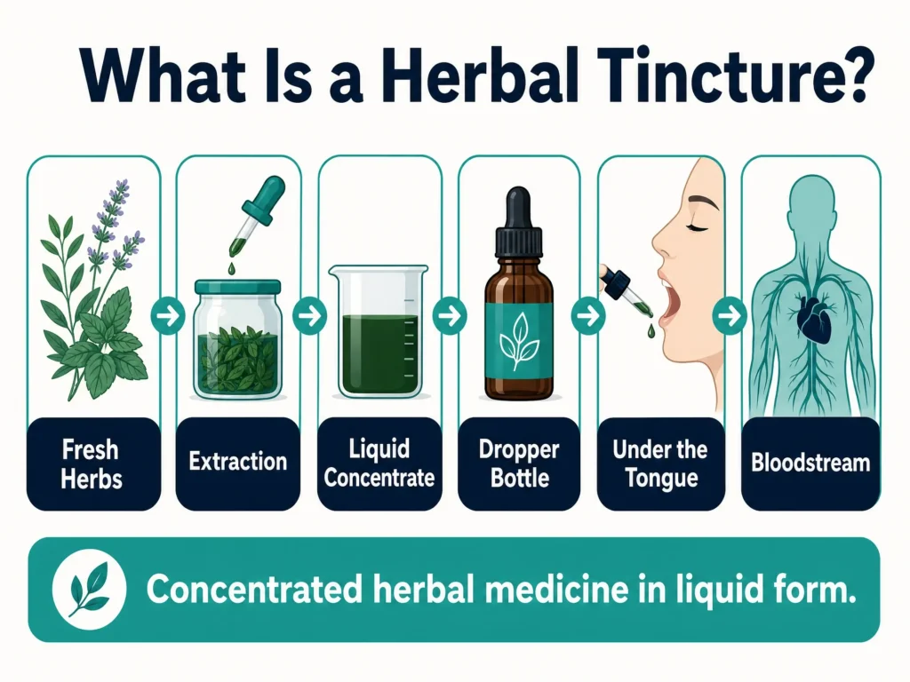 what is a herbal tincture infographic