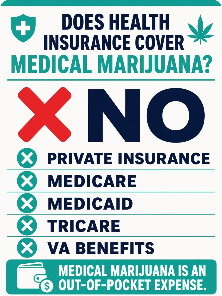 health insurance coverage for Pennsylvania medical marijuana infographic