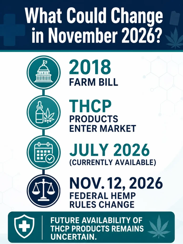 November 2026 THCP law changes infographic