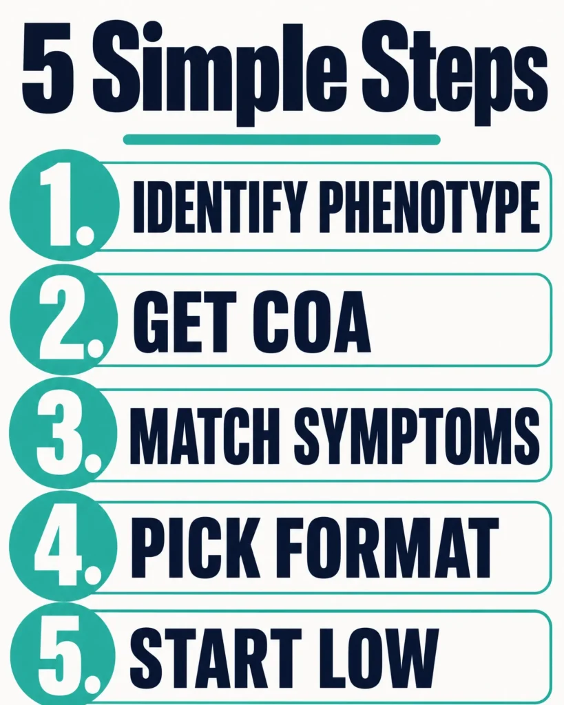 how to choose the right Runtz strain product infographic