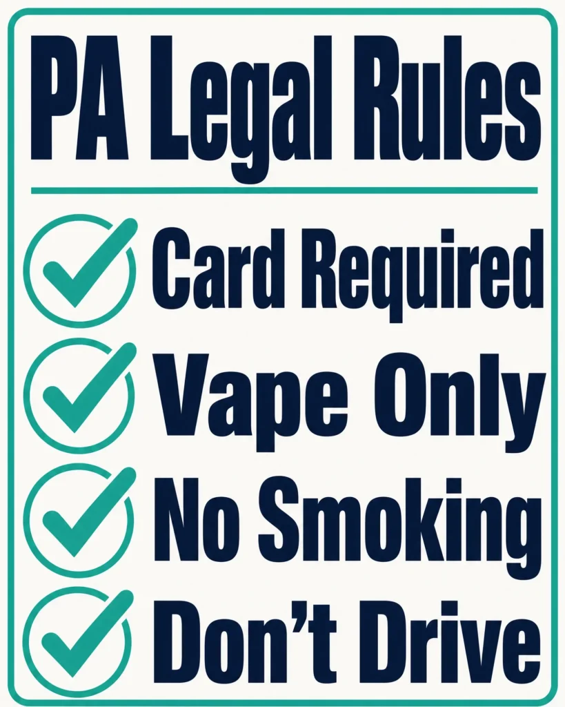 Pennsylvania medical marijuana legal rules for OG Kush infographic
