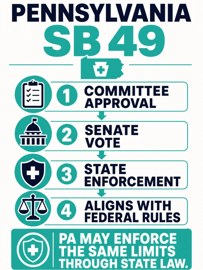 Pennsylvania SB 49 hemp law infographic