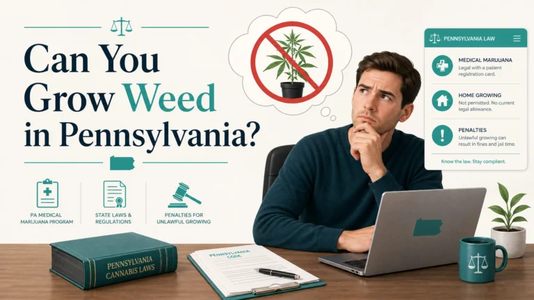 can you grow weed Pennsylvania law infographic