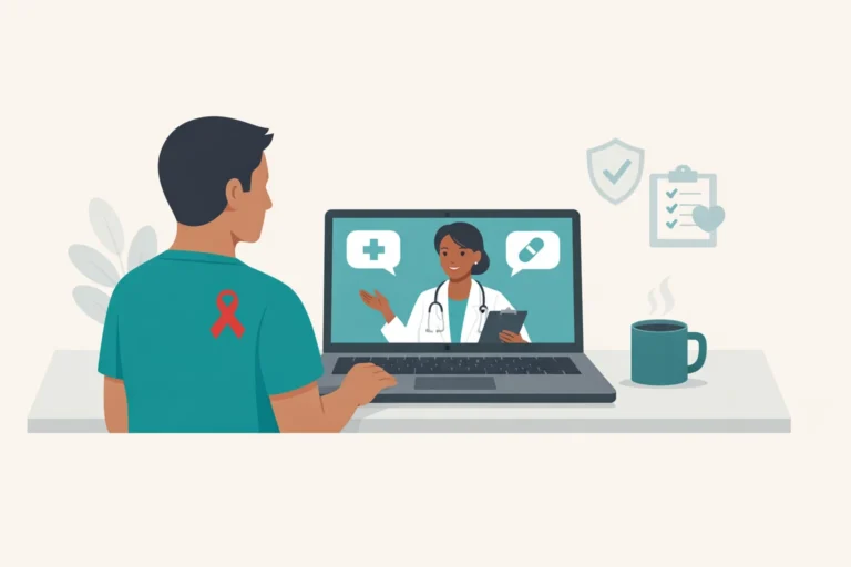 HIV positive patient telehealth consultation medical marijuana Pennsylvania chronic care support