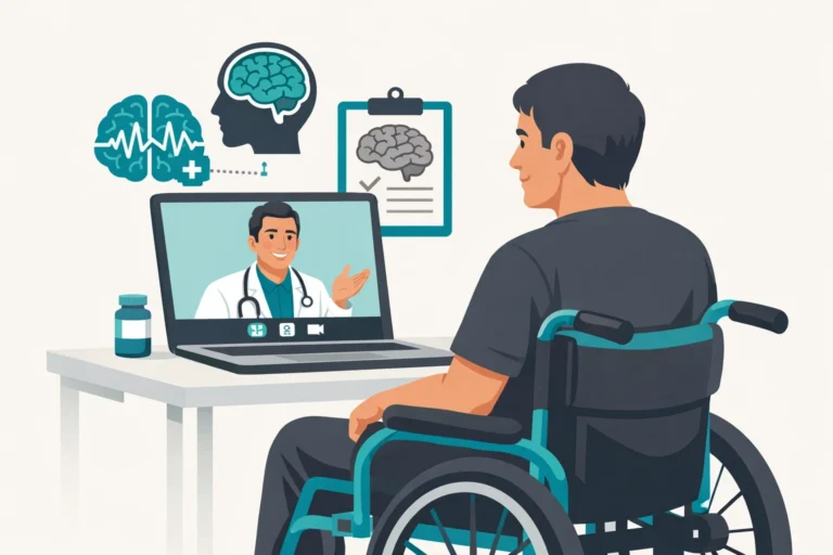 patient with neurological condition spasticity telehealth consultation medical marijuana Pennsylvania