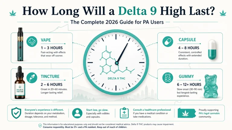 how long will a delta 9 high last infographic
