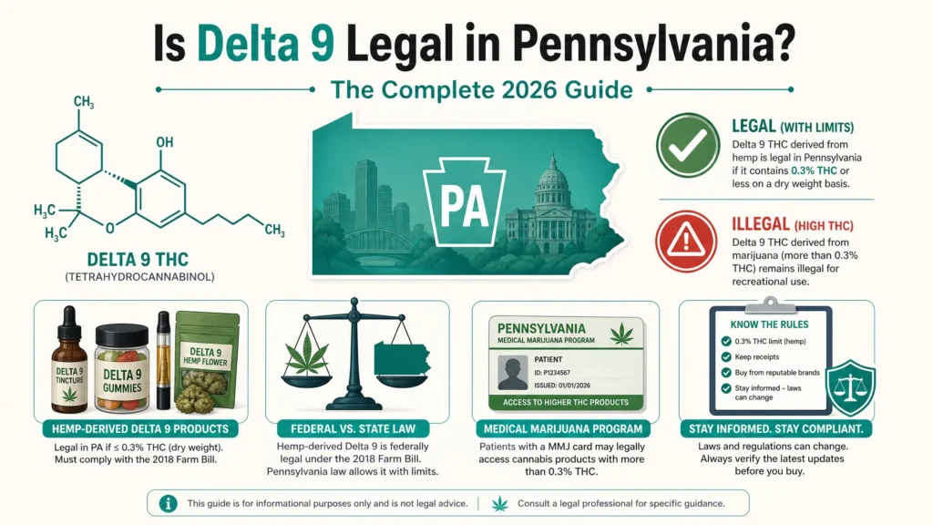 is delta 9 legal in pennsylvania infographic