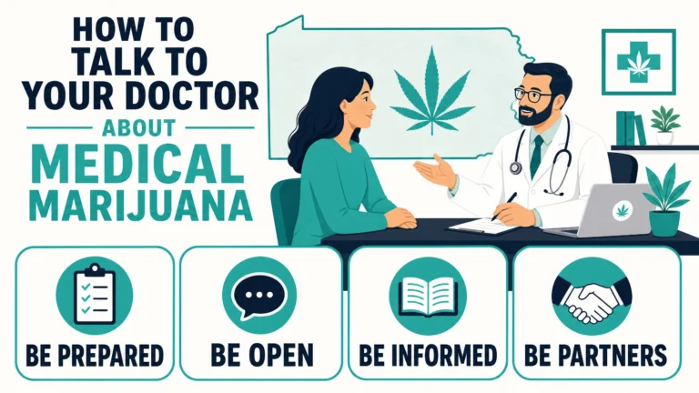 how to talk to your doctor about medical marijuana in Pennsylvania infographic