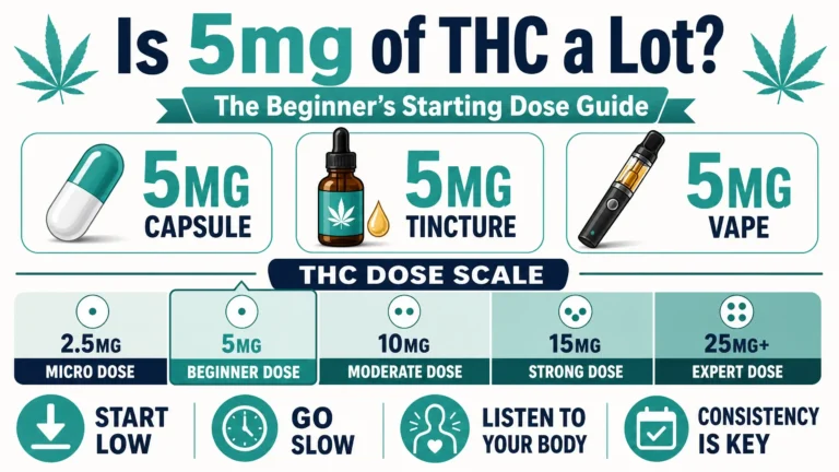 is 5mg of THC a lot beginner dose infographic