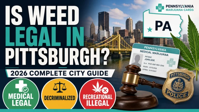 is weed legal in Pittsburgh infographic