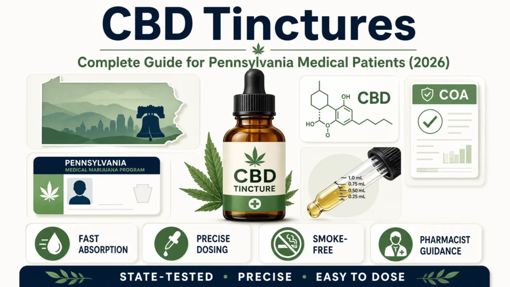CBD tincture guide infographic