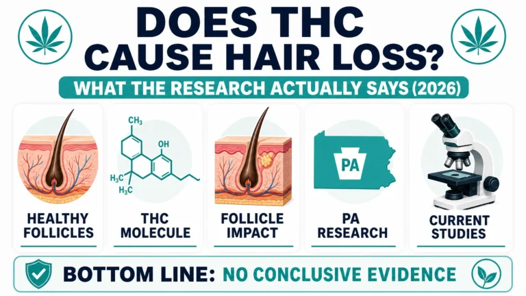does THC cause hair loss infographic