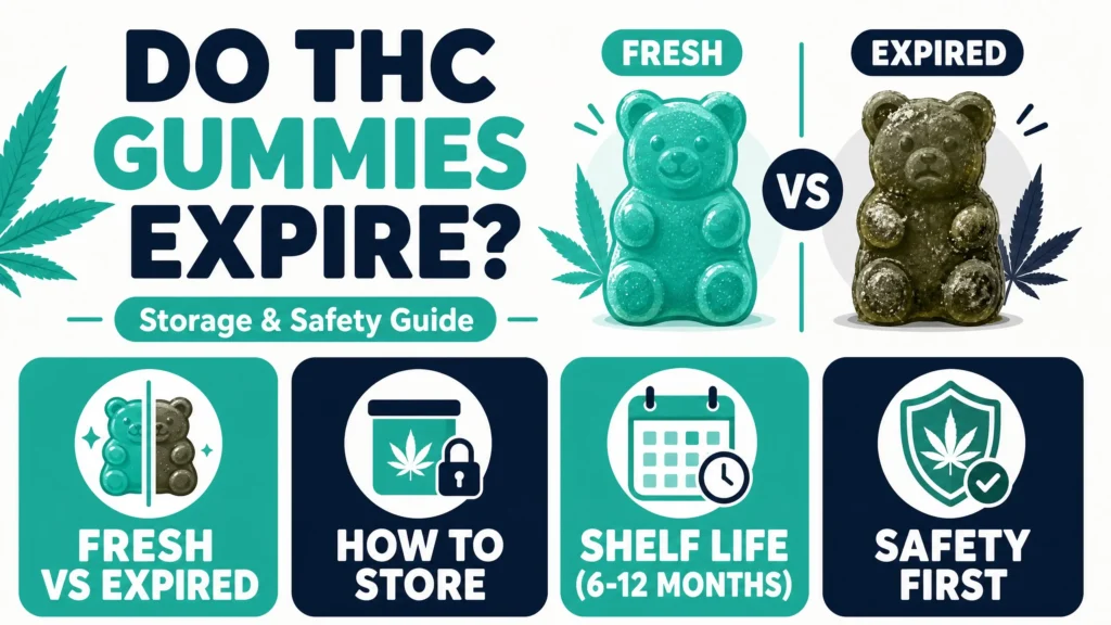 do THC gummies expire infographic