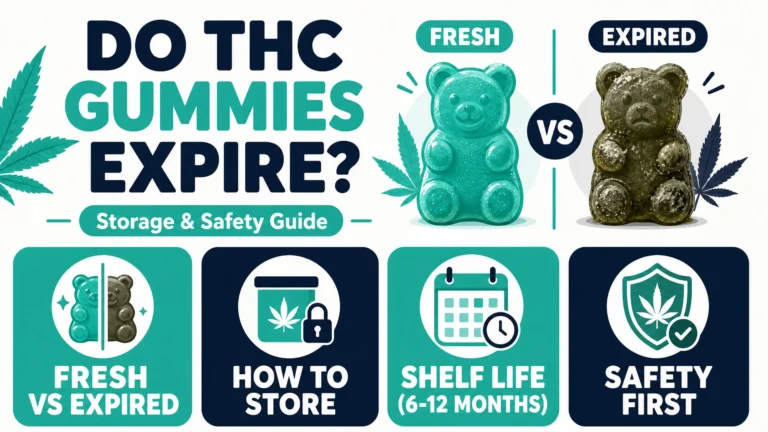 do THC gummies expire infographic